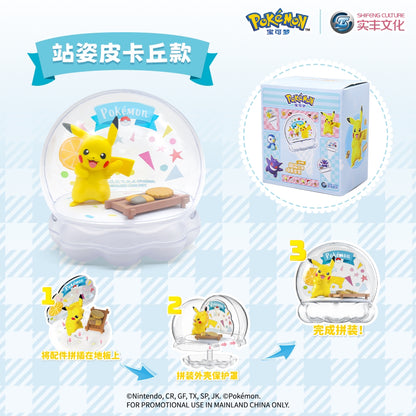 【實豐】正版現貨 寶可夢 皮卡丘 甜品套裝 公仔 擺件 亞克力防塵 送禮 耿鬼 規格圖片 2