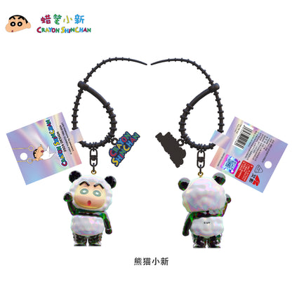 【千寶】現貨 蠟筆小新 黑白裝扮系列 鑰匙扣 鑰匙圈 掛飾 吊飾 掛件 機車 新之助 禮物 小白 規格圖片 2