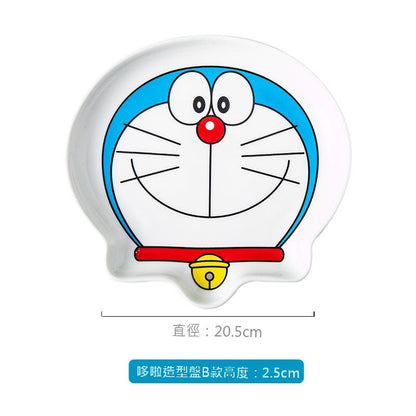 【清和】正版現貨 哆啦A夢 造型盤 高顏值 盤子 水果盤 點心盤 菜盤 餐具 小叮噹 哆啦a夢 陶瓷 禮物 哆啦美 規格圖片 2