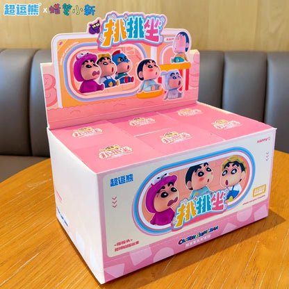 【超逗熊】正版現貨 蠟筆小新 童話奇緣水晶球 車載擺件 創意桌面手辦公仔盲盒 送禮 規格圖片 2
