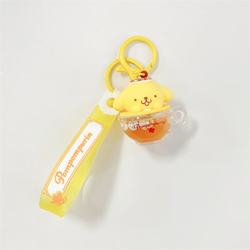 【冉紅】正版 三麗鷗 鑰匙圈 鑰匙扣 掛件 飾品 吊飾 入油系列 庫洛米 kt貓 美樂蒂 送禮 規格圖片 2