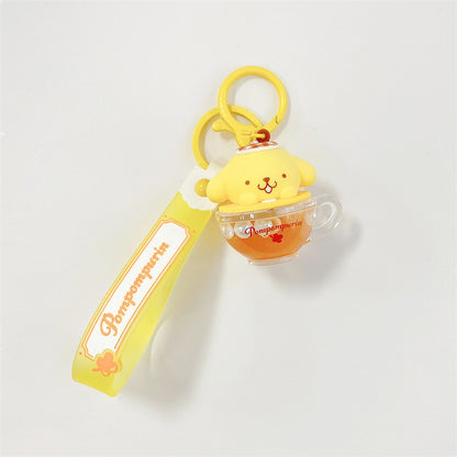 【冉紅】正版 三麗鷗 鑰匙圈 鑰匙扣 掛件 飾品 吊飾 入油系列 庫洛米 kt貓 美樂蒂 送禮 規格圖片 2