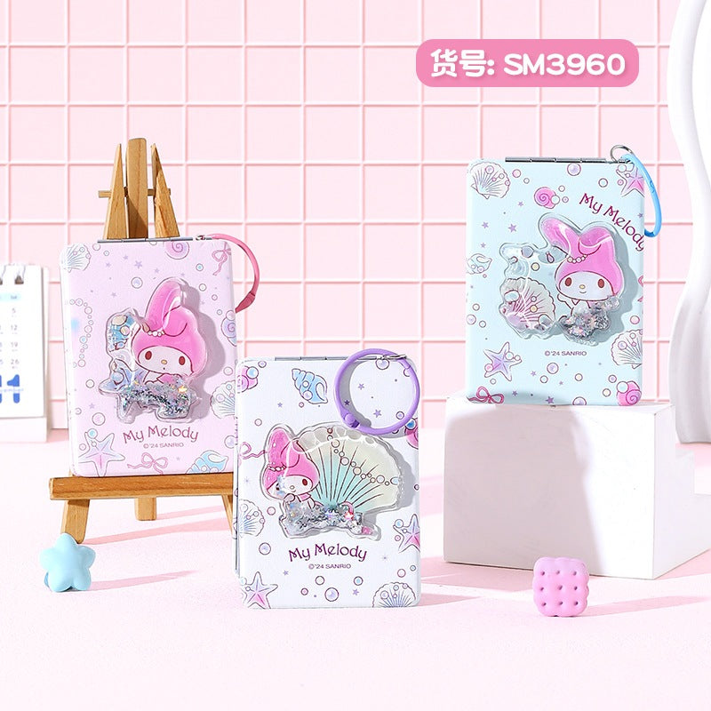 【包包寶】現貨 三麗鷗 化妝鏡 美樂蒂 油包雙面小鏡子 庫洛米 隨身便攜 方形學生鏡子 送禮 規格圖片 2
