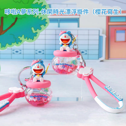 【冉紅】正版現貨 哆啦A夢 療癒功能鑰匙圈 休閒時光掛件 日式風格 掛飾 小叮噹 鑰匙扣 揹包 掛件 哆啦a夢 解壓 規格圖片 2