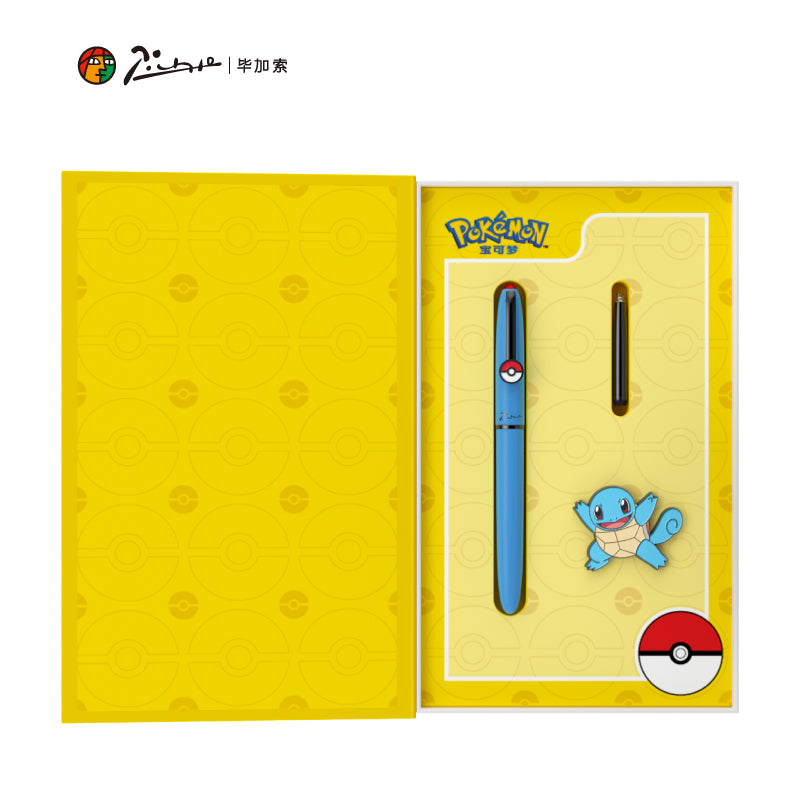 【畢加索】正版 寶可夢 鋼筆禮盒套裝 Pokemon 練鋼筆 文具 國中 練字 皮卡丘 小火龍 傑尼龜 生日 禮物 規格圖片 2