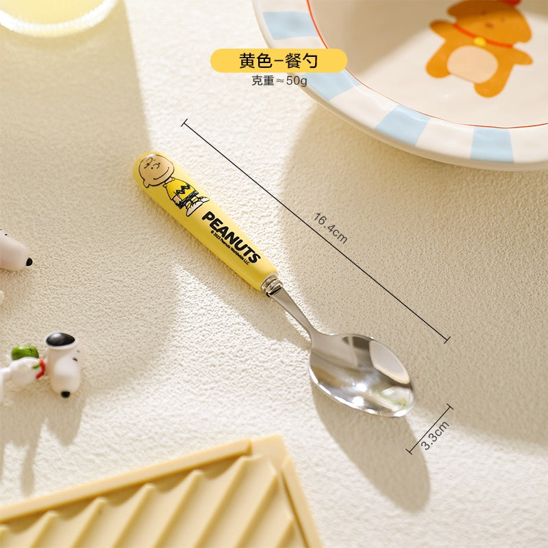 【宇燕】正版現貨 史努比 湯匙 叉子 不鏽鋼 湯匙柄 餐具 snoopy 規格圖片 3