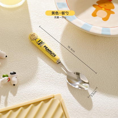 【宇燕】正版現貨 史努比 湯匙 叉子 不鏽鋼 湯匙柄 餐具 snoopy 規格圖片 3