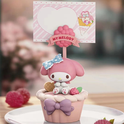 【冉紅】正版 三麗鷗 甜品系列 庫洛米 美樂蒂 玉桂狗 kt貓 帕恰狗 布丁狗 便利貼 擺件 裝飾 留言板 送禮 規格圖片 3