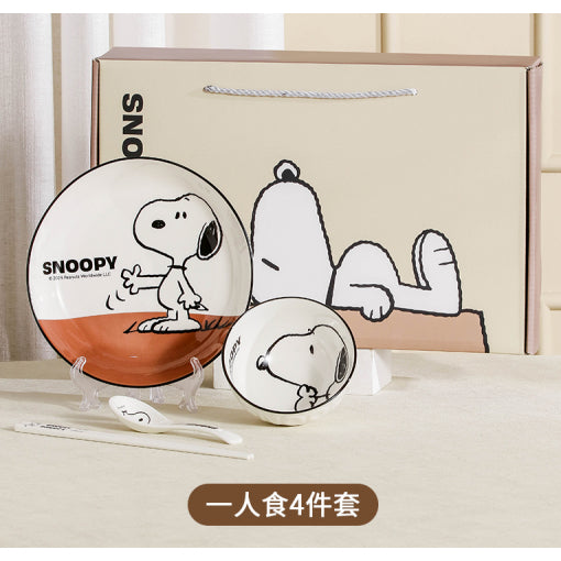 【曙曦】正版現貨 史努比 經典禮盒裝 飯碗 米飯 陶瓷材質 可微波清蒸 禮盒包裝 送禮 snoopy 曙曦 規格圖片 3