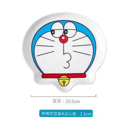 【清和】正版現貨 哆啦A夢 造型盤 高顏值 盤子 水果盤 點心盤 菜盤 餐具 小叮噹 哆啦a夢 陶瓷 禮物 哆啦美 規格圖片 3