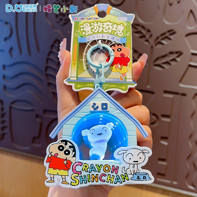 【超逗熊】現貨 蠟筆小新 鑰匙圈 漫遊星際 鑰匙扣 吊飾 掛飾 新之助 送禮 規格圖片 3
