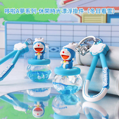 【冉紅】正版現貨 哆啦A夢 療癒功能鑰匙圈 休閒時光掛件 日式風格 掛飾 小叮噹 鑰匙扣 揹包 掛件 哆啦a夢 解壓 規格圖片 3
