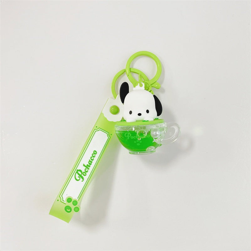 【冉紅】正版 三麗鷗 鑰匙圈 鑰匙扣 掛件 飾品 吊飾 入油系列 庫洛米 kt貓 美樂蒂 送禮 規格圖片 3