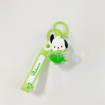 【冉紅】正版 三麗鷗 鑰匙圈 鑰匙扣 掛件 飾品 吊飾 入油系列 庫洛米 kt貓 美樂蒂 送禮 規格圖片 3