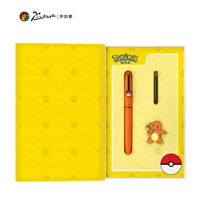 【畢加索】正版 寶可夢 鋼筆禮盒套裝 Pokemon 練鋼筆 文具 國中 練字 皮卡丘 小火龍 傑尼龜 生日 禮物 規格圖片 3