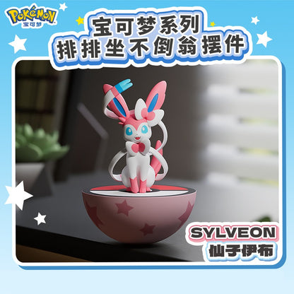 【冉紅】正版現貨 寶可夢 皮卡丘 耿鬼 不倒翁 明盒擺件 公仔 可愛裝飾 送禮 規格圖片 3