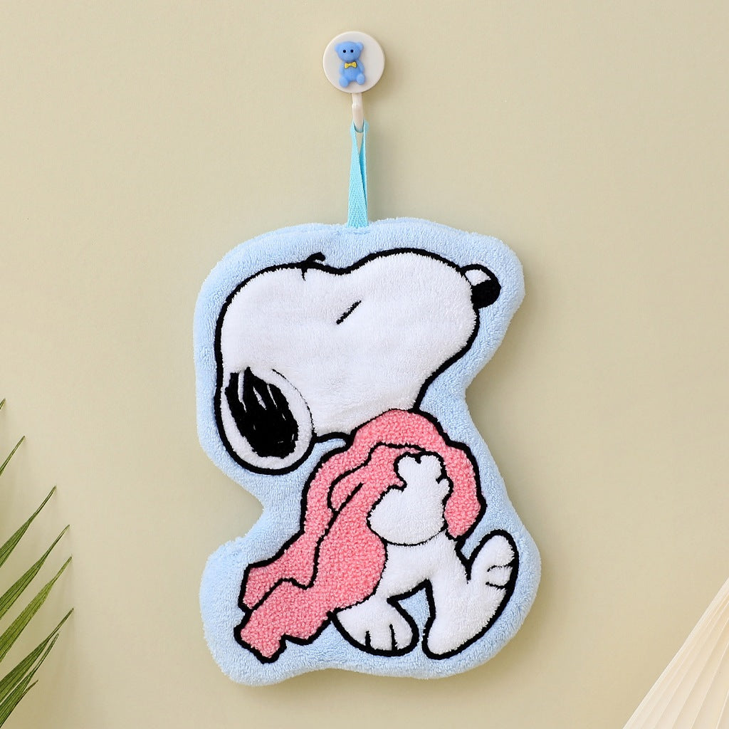 【現貨】 正版 史努比 擦手巾 洗手巾 SNOOPY 洗手間必備 快速吸乾 送禮 廚房擦手 規格圖片 3
