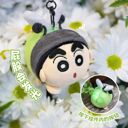 【現貨】正版 蠟筆小新 可動掛件 吊飾 掛飾 小白尾巴能轉 小新翅膀能飛 新之助 包包 揹包 漫貓 規格圖片 4