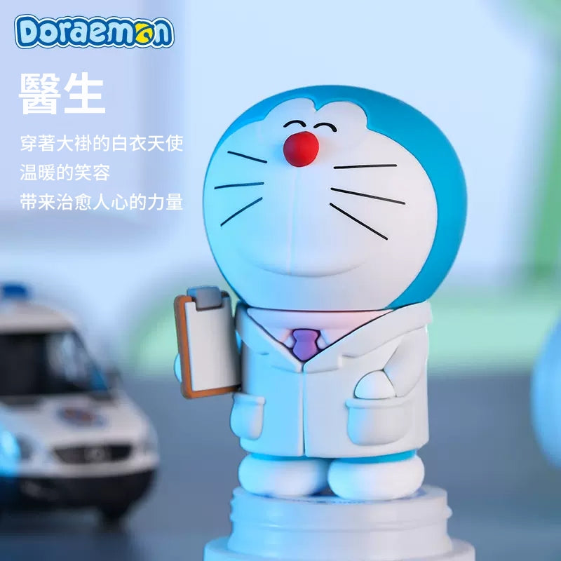 【洛克空間】現貨 哆啦A夢 職業系列夜燈 禮物 小叮噹 運動員 畫家 宇航員 工程師 醫生 警察 哆啦a夢 小夜燈 規格圖片 4