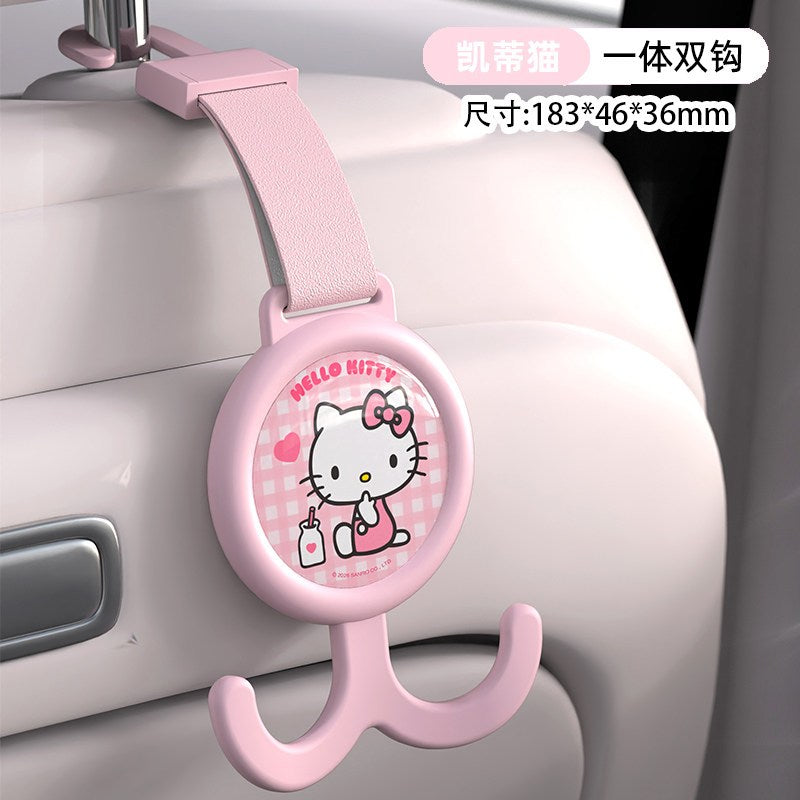 【香百川】正版 三麗鷗 掛勾 背椅掛鈎 車內收納 送禮 庫洛米 美樂蒂 KT貓 大耳狗 規格圖片 4