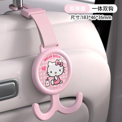 【香百川】正版 三麗鷗 掛勾 背椅掛鈎 車內收納 送禮 庫洛米 美樂蒂 KT貓 大耳狗 規格圖片 4