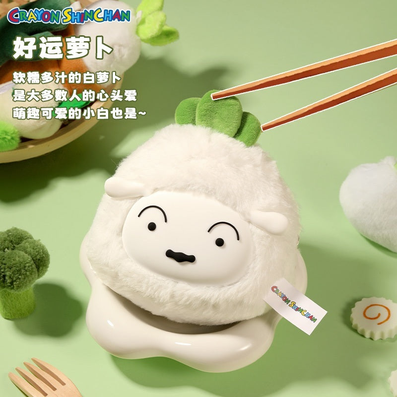 【洛克空間】正版現貨 蠟筆小新 關東煮系列 收納小包 零錢包 吊飾 包包 公仔 掛件 硬幣包 耳機包 迷你收納包 掛飾 規格圖片 4