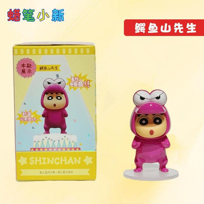 【超逗熊】正版現貨 蠟筆小新 新醬變形記系列 盲盒擺件 卡通動感超人手辦 送禮 規格圖片 4