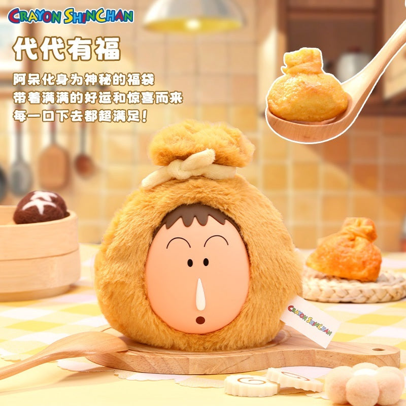 【洛克空間】正版現貨 蠟筆小新 關東煮系列 收納小包 零錢包 吊飾 包包 公仔 掛件 硬幣包 耳機包 迷你收納包 掛飾 規格圖片 5
