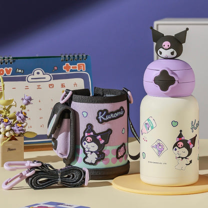 【杯具熊】正版現貨 三麗鷗 hellokitty 保溫杯 保溫瓶 水杯 水壺 600ml 韓國品牌 送禮 可斜挎 規格圖片 5