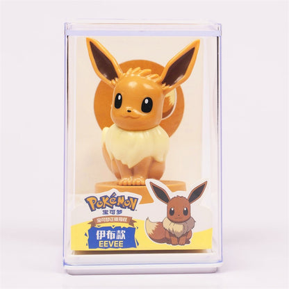 【冉紅】正版現貨 寶可夢 皮卡丘 傑尼龜 小火龍 印章 公仔 擺件 帶亞克力盒子 送禮 規格圖片 6