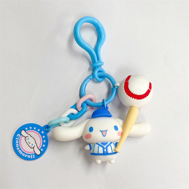 【冉紅】正版現貨 三麗鷗 鑰匙扣 鑰匙圈 運動會系列 庫洛米 吊飾 包包裝飾 書包小掛件 送禮 規格圖片 6