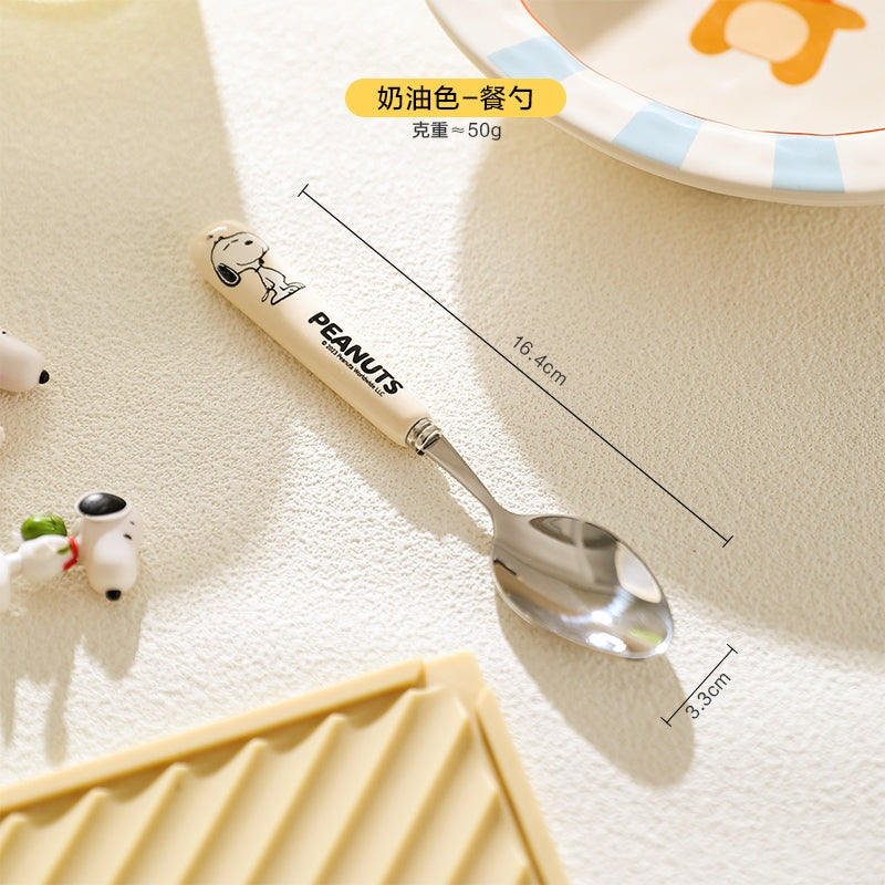 【宇燕】正版現貨 史努比 湯匙 叉子 不鏽鋼 湯匙柄 餐具 snoopy 規格圖片 7