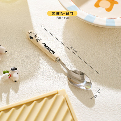 【宇燕】正版現貨 史努比 湯匙 叉子 不鏽鋼 湯匙柄 餐具 snoopy 規格圖片 7