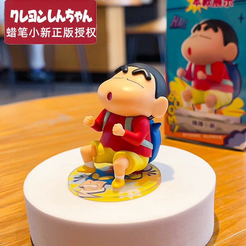【超逗熊】正版現貨 蠟筆小新 動感大作戰系列 可愛趣味手辦擺件 盲盒 公仔 送禮 規格圖片 7