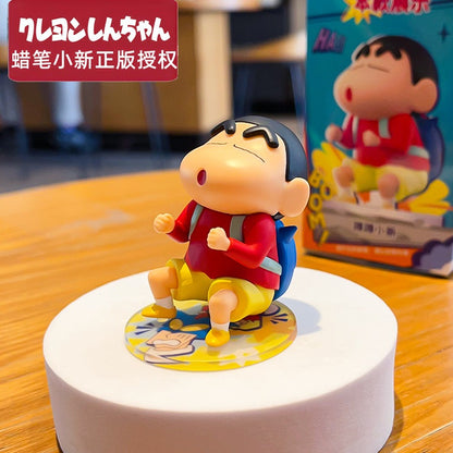 【超逗熊】正版現貨 蠟筆小新 動感大作戰系列 可愛趣味手辦擺件 盲盒 公仔 送禮 規格圖片 7