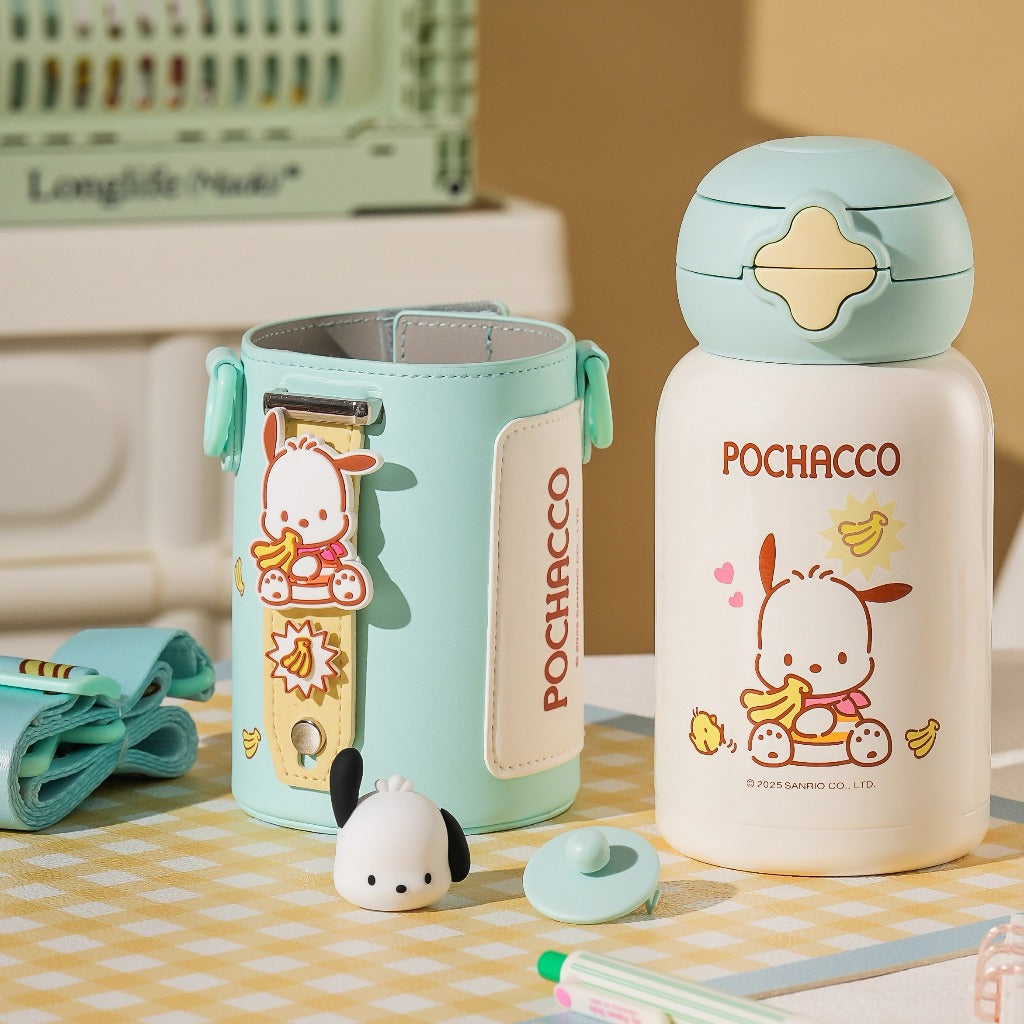 【杯具熊】正版現貨 三麗鷗 hellokitty 保溫杯 保溫瓶 水杯 水壺 600ml 韓國品牌 送禮 可斜挎 規格圖片 8