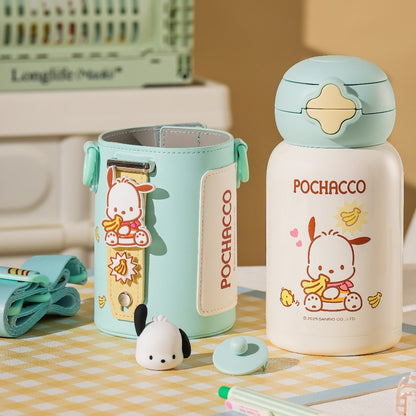 【杯具熊】正版現貨 三麗鷗 hellokitty 保溫杯 保溫瓶 水杯 水壺 600ml 韓國品牌 送禮 可斜挎 規格圖片 8