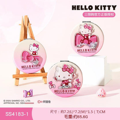 【包包寶】現貨 三麗鷗 化妝鏡 Hello Kitty 雙面折疊鏡 美妝鏡子 隨身 攜帶 包包掛件鏡子 送禮 規格圖片 8
