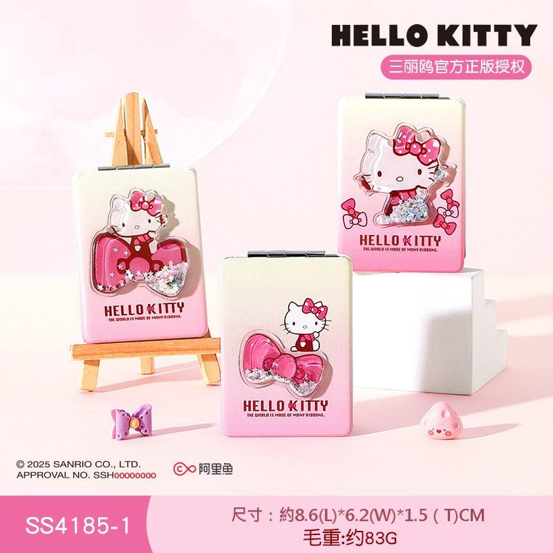 【包包寶】現貨 三麗鷗 化妝鏡 Hello Kitty 雙面折疊鏡 美妝鏡子 隨身 攜帶 包包掛件鏡子 送禮 規格圖片 10