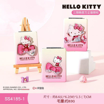 【包包寶】現貨 三麗鷗 化妝鏡 Hello Kitty 雙面折疊鏡 美妝鏡子 隨身 攜帶 包包掛件鏡子 送禮 規格圖片 10
