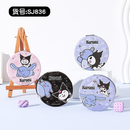 【包包寶】現貨 三麗鷗 PU雙面鏡 庫洛米 小圓鏡 布丁狗 迷你鏡子 化妝鏡 隨身便攜小鏡子 送禮 規格圖片 15
