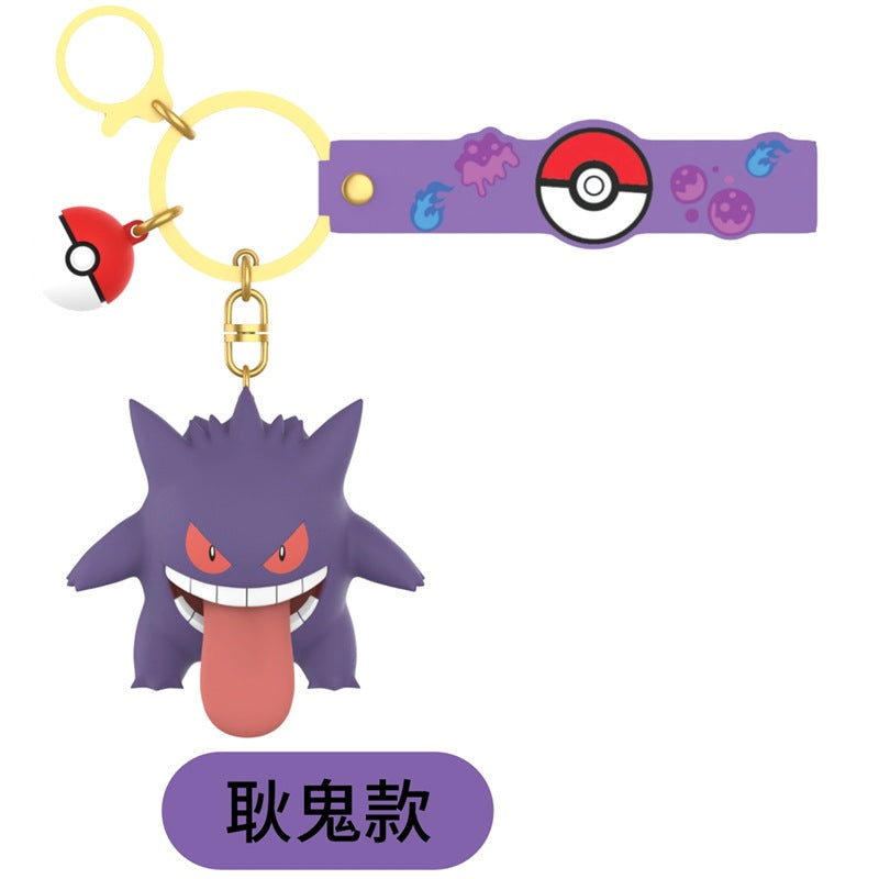 【冉紅】正版現貨 寶可夢 皮卡丘 鑰匙扣 鑰匙圈 小火龍 胖丁 可愛卡通公仔 汽車鑰匙扣 包包掛件 吊飾 送禮 規格圖片 15